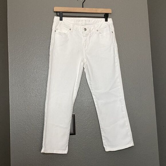 MICHAEL KORS WHITE Skinny Stretch Jeans Cropped length - Picture 12 of 12